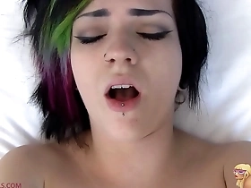 emo kate lets a stranger cum in her pussy!