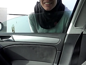 perverted tourist picks up a naughty muslim street prostitute