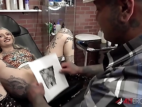 river dawn ink sucks cock after her new pussy tattoo