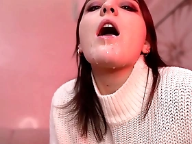 this is what female domination looks like (blowjob, sex, cumkiss)