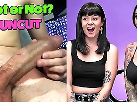 hot or not? uncut monster cock she reacts lilly and nova