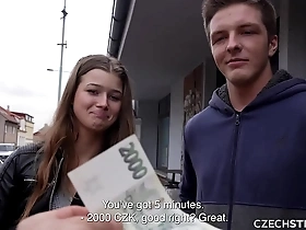 czechstreets - he allowed his girlfriend to cheat on him