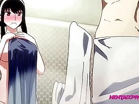 ex couple bathroom reconciliation sex in the shower - uncensored anime