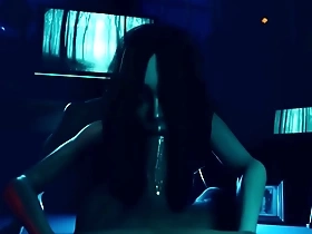 (4k - dezmall) very sexy ghost lady is thirsty for cum so she rides lucky cock and makes him cum