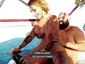 mamacitaz - (gina snake, max cortés) - big tits milf hot tits job and hard sex on a yacht