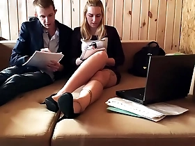 helped with homework and fucked a student in her tight pussy